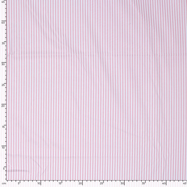 Woven Polyester tissu rayures Rose clair