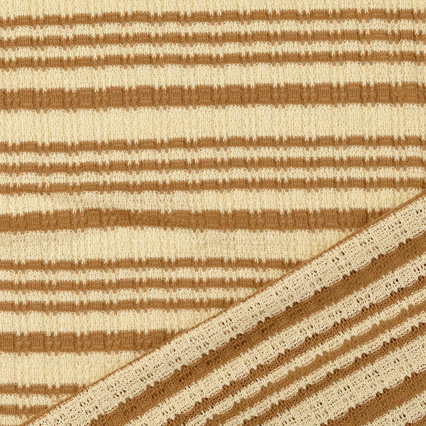 Heavy Knit fabrik Braun 