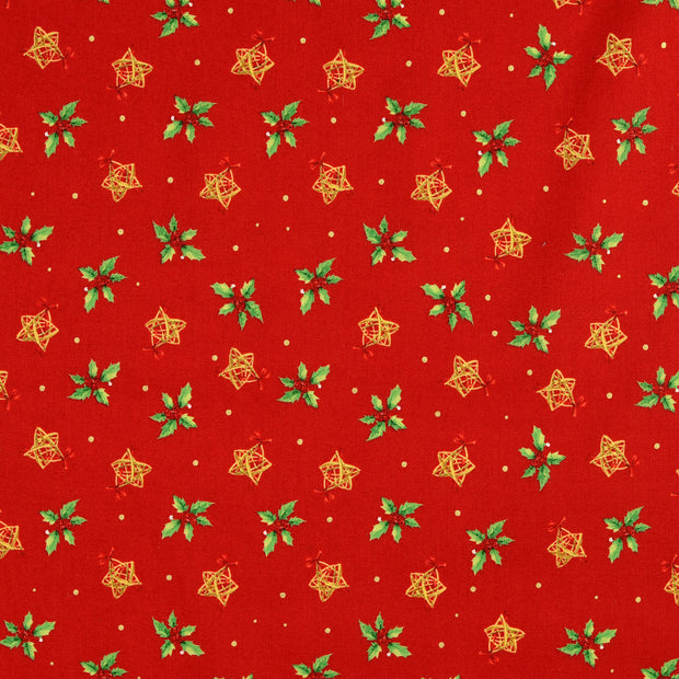  tela Navidad Rojo