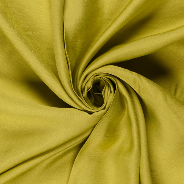 Viscose Nylon Twill tissu Unicolore Vert Citron