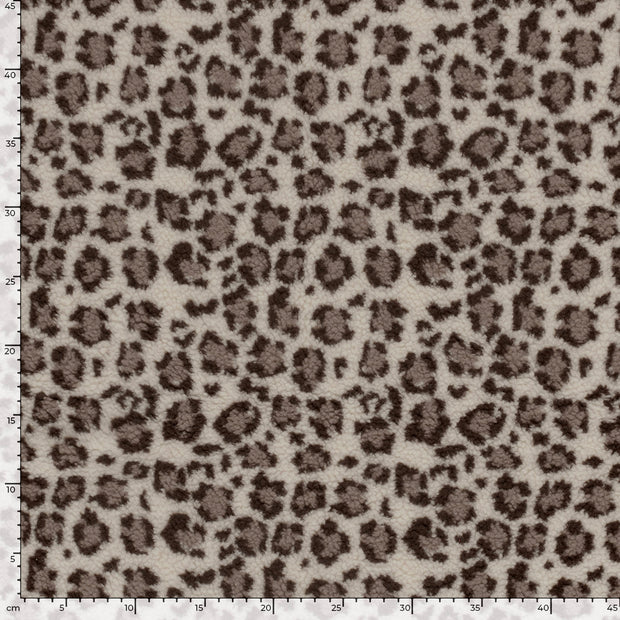 Fausse Fourrure tissu Panther Camel