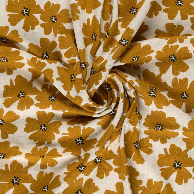  tela Ocre estampado 