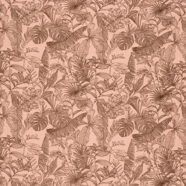 Double gaze tissu Rose mat 
