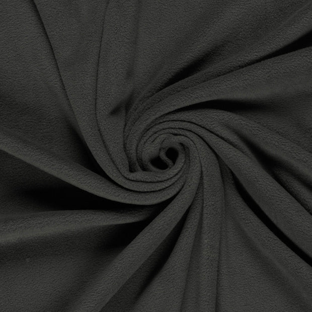 Polar Fleece fabrik Dunkelgrau gebürstet 