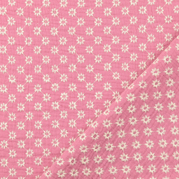 Muslin fabric Wine red 