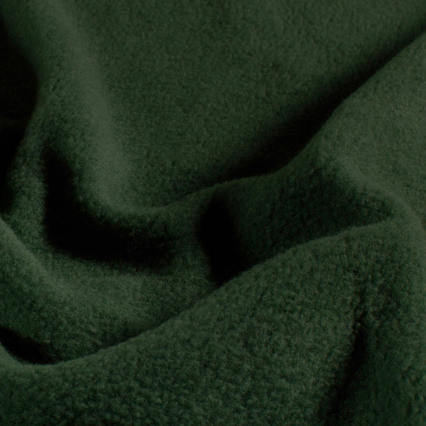 Fleece fabric Unicolour Dark Green