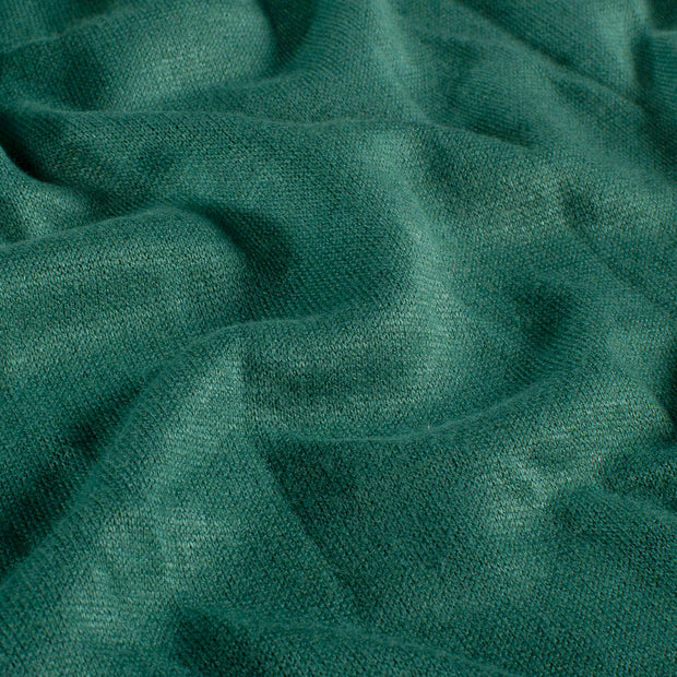 Heavy Knit fabric Melange Dark Green