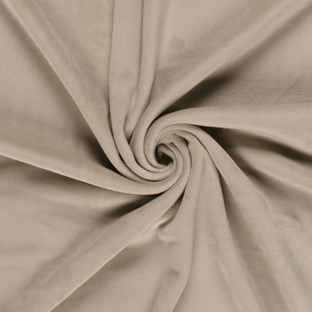 Velours tissu Beige brossé 