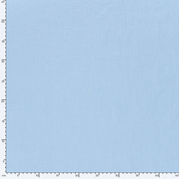 Ramie Lino tela Unicolor Azul bebé