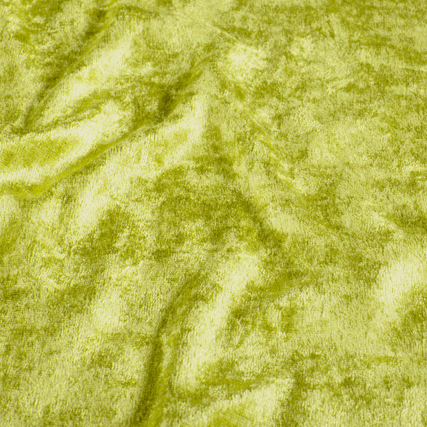 Velours fabrik Uni Lime Grün