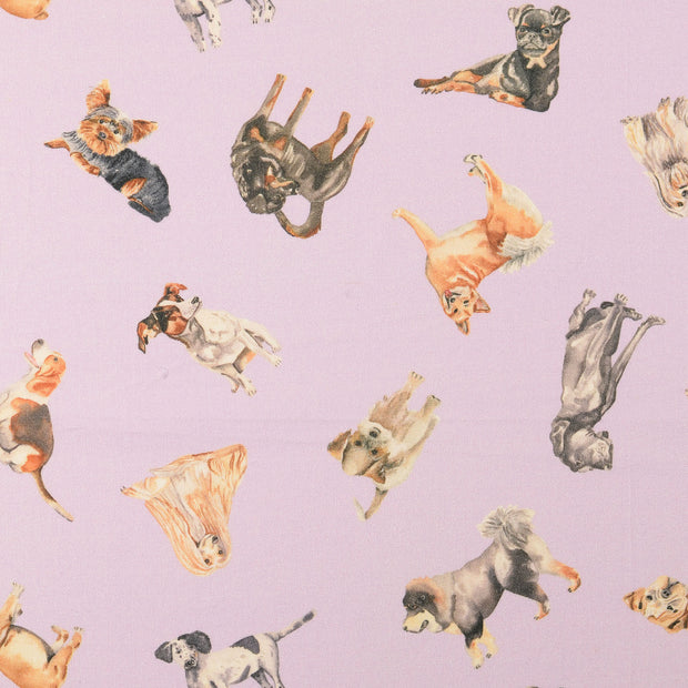 Cretonne fabric Dogs 