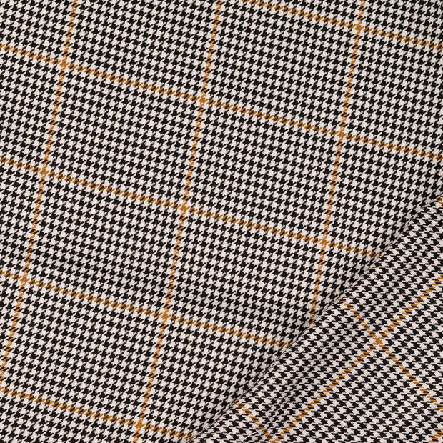 Woven Polyester fabric Pied de poule yarn dyed 