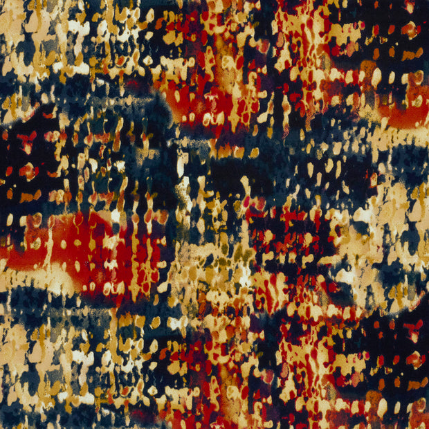 Viscose Vortex Jerséis tela Rojo mate 