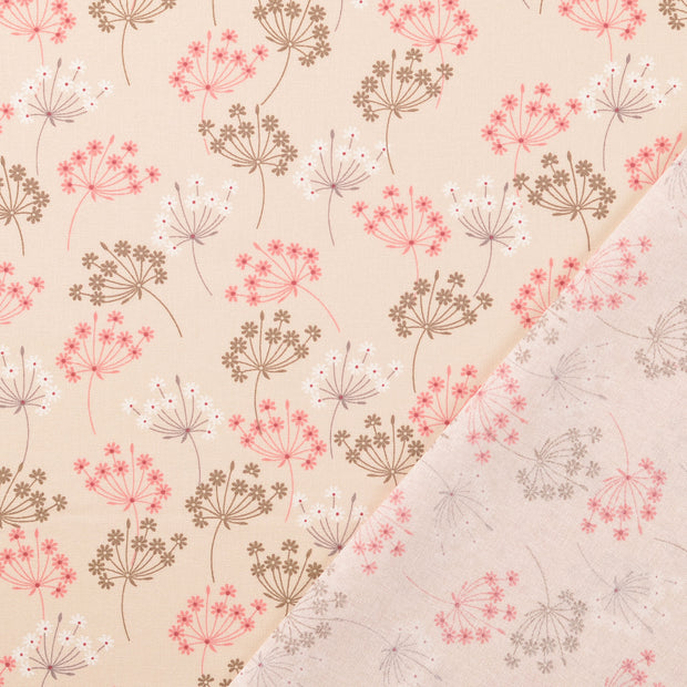 Cretonne fabric Beige 