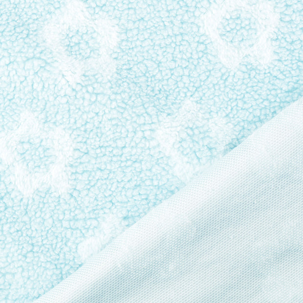 Teddy stof Lichtblauw jacquard 