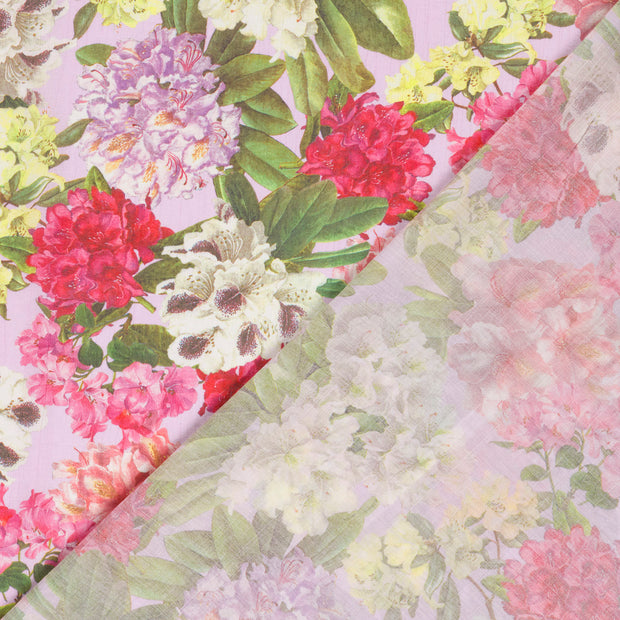  fabric Flowers digital printed 