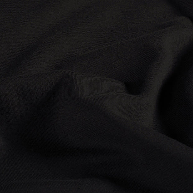 Katoen Jersey stof Effen Zwart