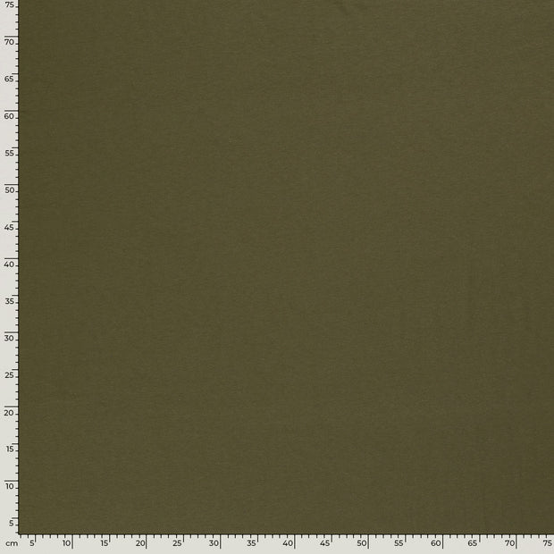 Bambus Jersey fabrik Uni Khaki-Grün