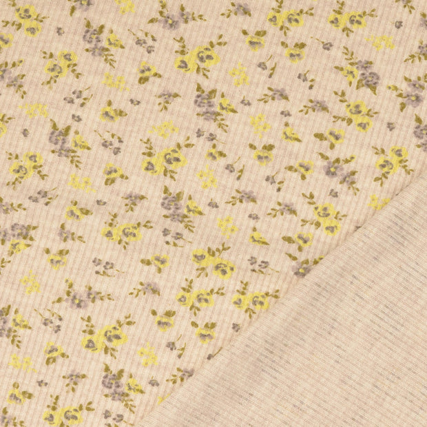 gewebte Jersey fabrik Blumen bedruckt 