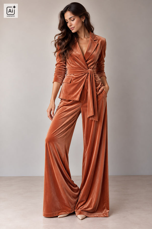 Supersoft Velvet fabric Unicolour Brique