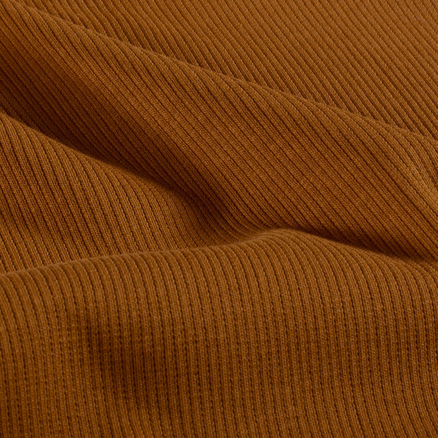 Rib Jerséis tela Unicolor Caramelo