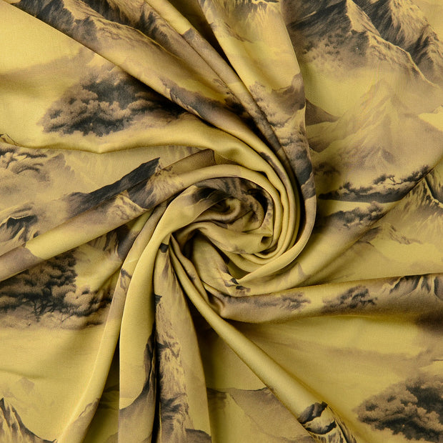 Viscose Satin fabric Beige 