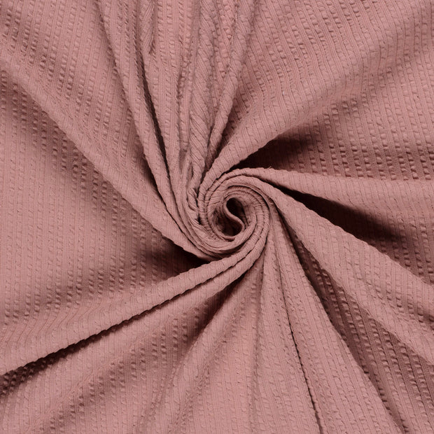 Rib Jacquard tela Mauve claro 