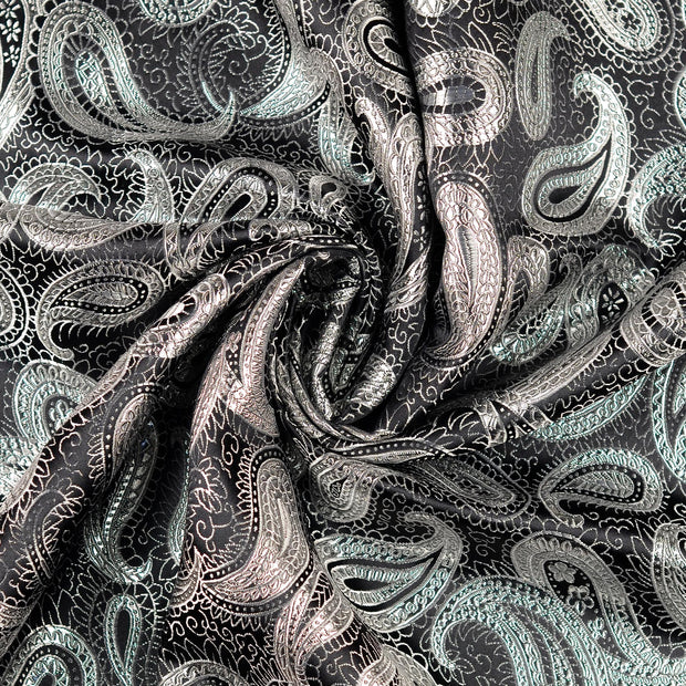 PES Jacquard fabrik Schwarz 