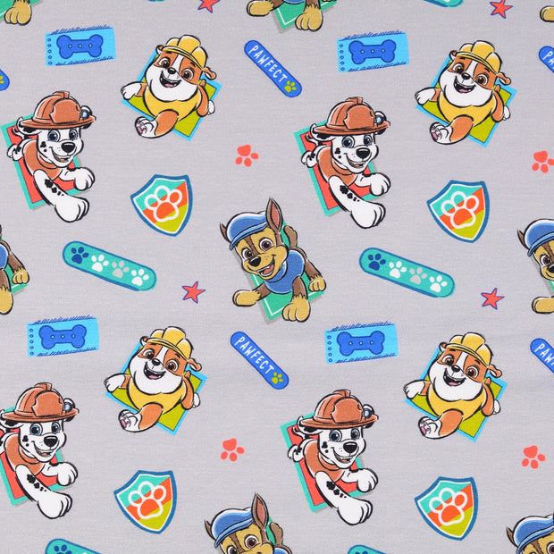 Jersey fabric Paw Patrol Grey