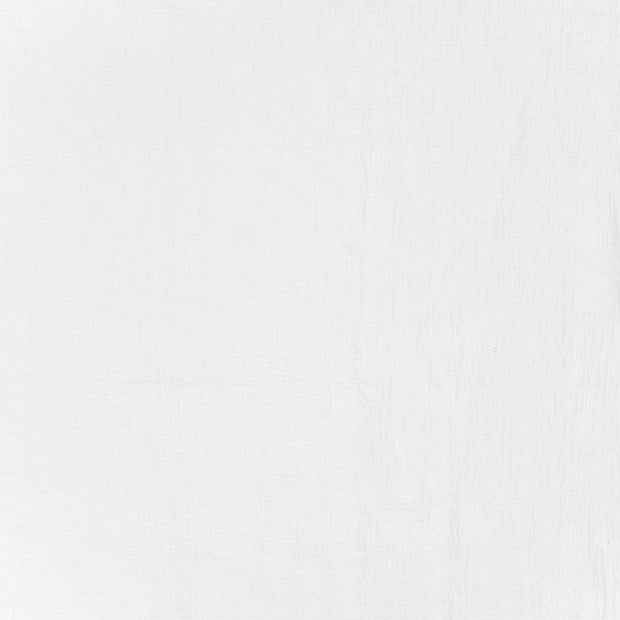 Coton Lin en Chaine et Trame tissu Blanc optique mat 