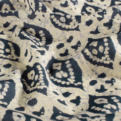 Voile Abstrakt Indigoblau