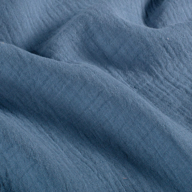 Muslin fabric Unicolour Indigo