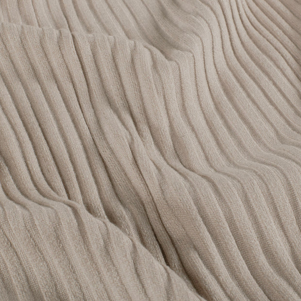 Rib Jersey fabric Unicolour Beige