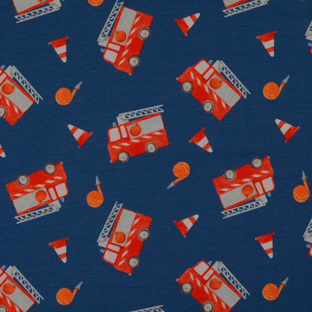 Jersey fabrik Feuerwehrautos Blau