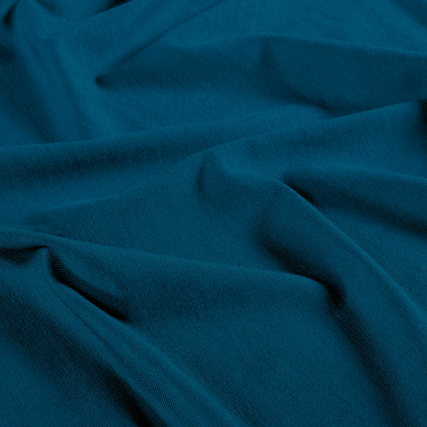 Bamboo Jersey fabric Unicolour Petrol