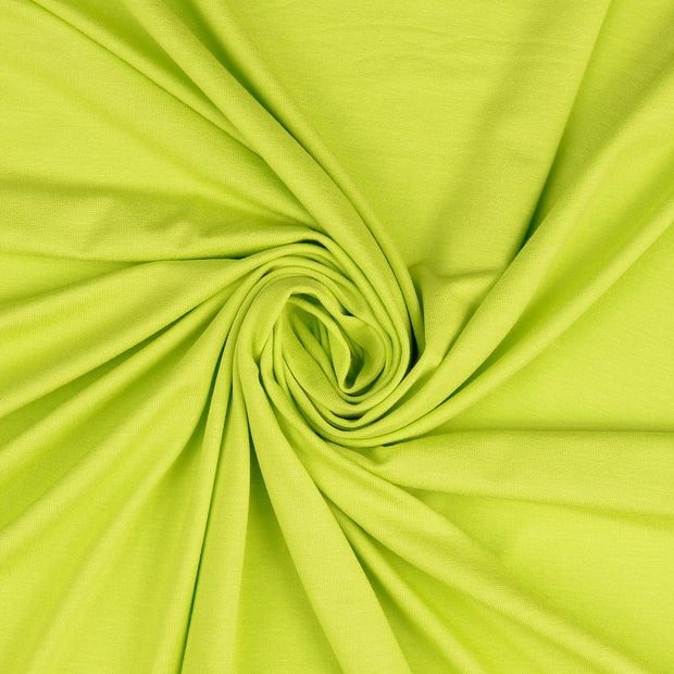 Viscosa Jersey tela Manzana verde 