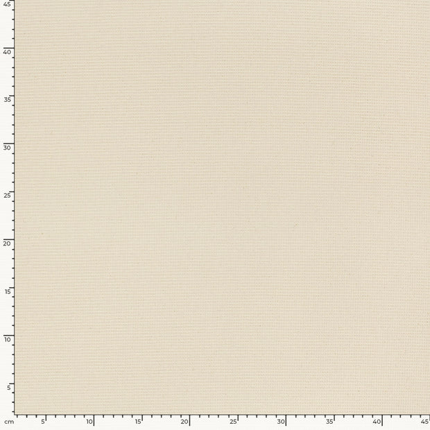 Waffle piqué fabric Unicolour Ivory