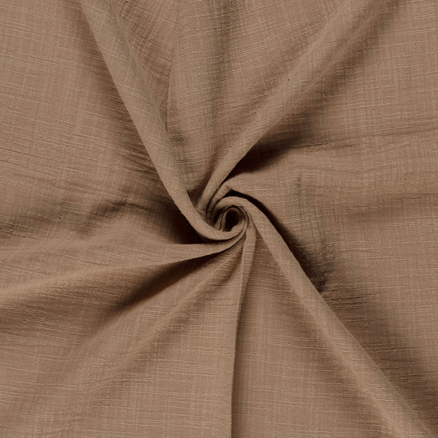Muslin fabric Camel slub 