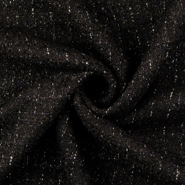 Chiffon en laine tissu Noir 