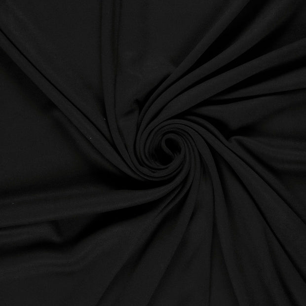 Rib Jersey fabric Black 