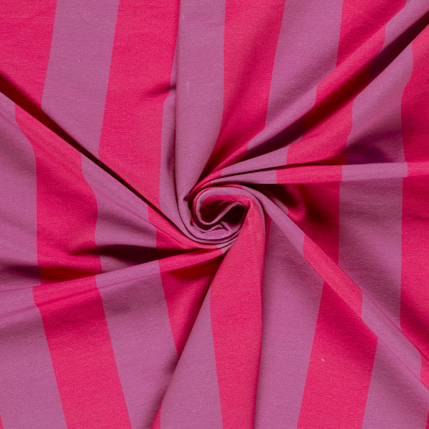 French Terry tissu Fuchsia imprimé numérique 