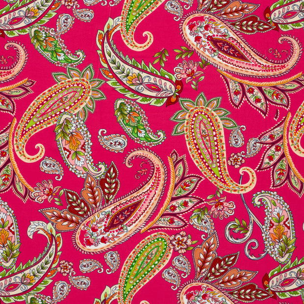 Viscose Vortex Jerséis tela Fucsia mate 