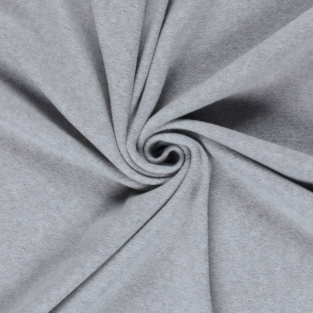 Polar Fleece fabric Light Grey brushed 