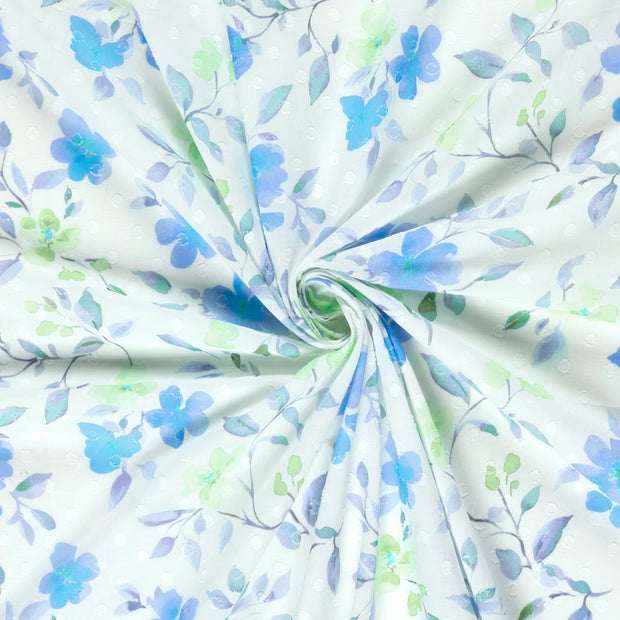  fabric Cobalt digital printed 