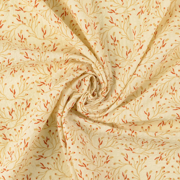 Seersucker fabrik Beige 