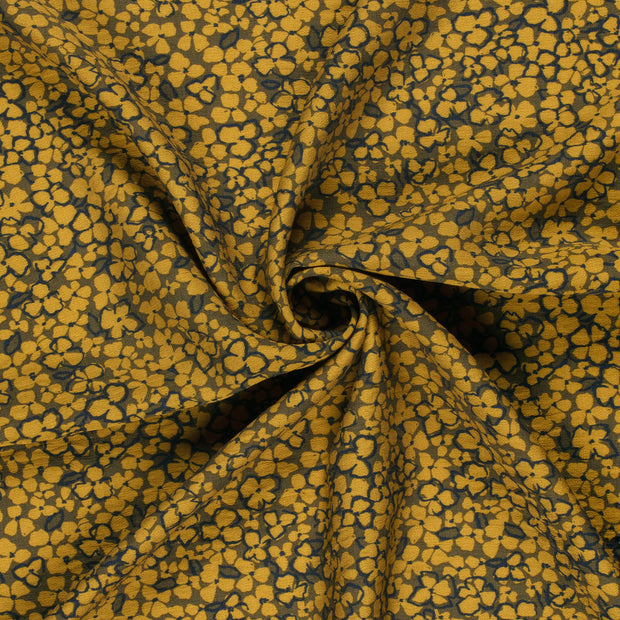 Viscose Nylon Ottoman tissu Gris taupe imprimé 