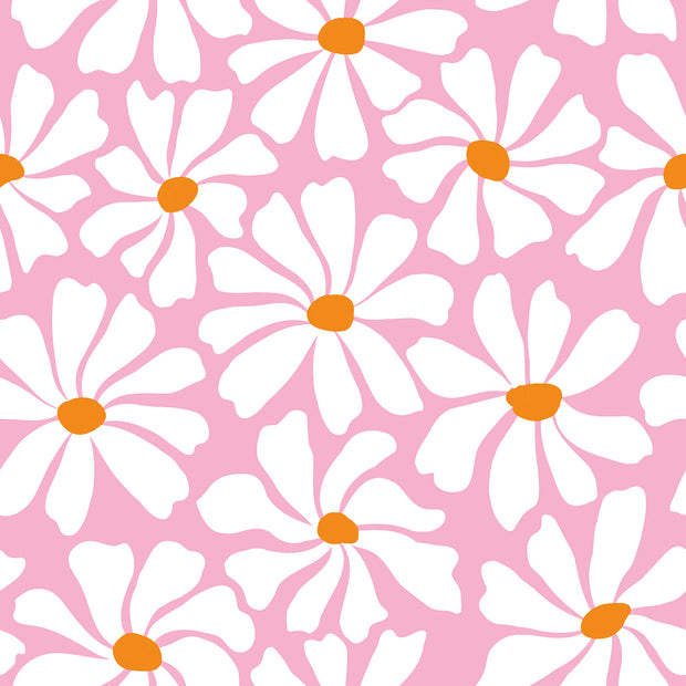Toalla de playa tela Flores Rosa