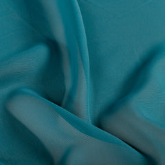 Chiffon Unicolore Bleu Canard