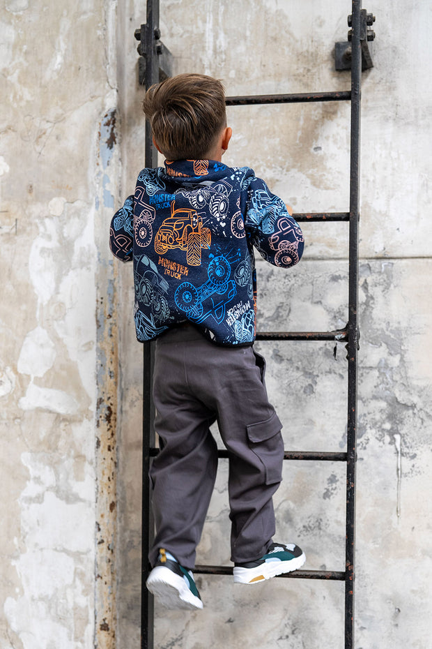 Jogging tissu véhicules Indigo Foncé