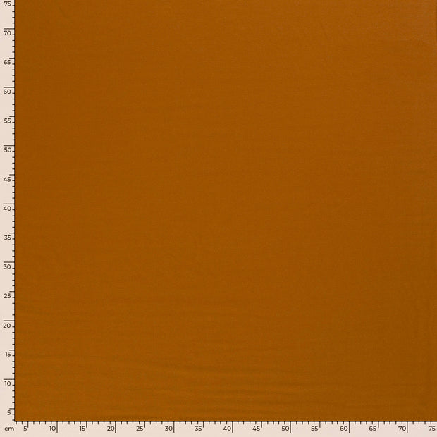 French Terry fabric Unicolour Caramel